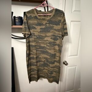 Lucky Brand Camouflage T-shirt Dress